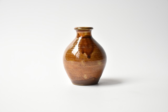 <Event Only> 小鹿田焼 / 坂本浩二窯  :  色見 一輪挿し 飴 ①