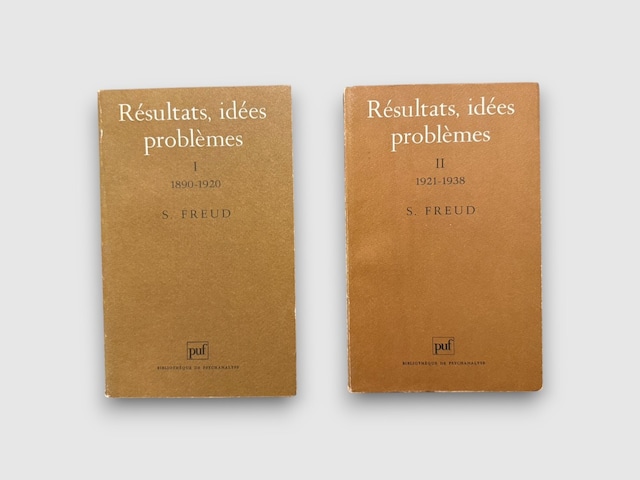 【SFF200】Résultats, idées, problèmes, Complete set in 2 volumes(1998,1995) /Sigmund Freud
