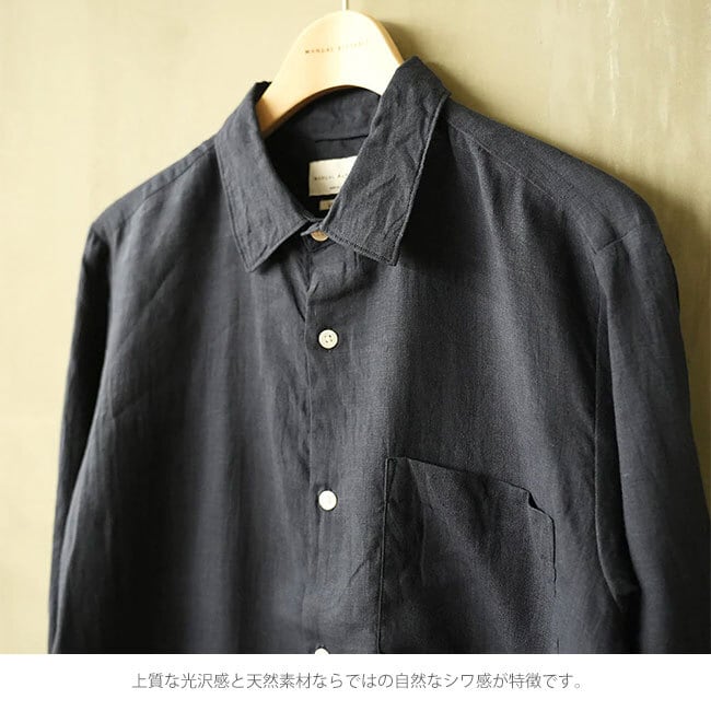 【新品】MANUAL ALPHABETバンドカラーシャツ グラフチェック