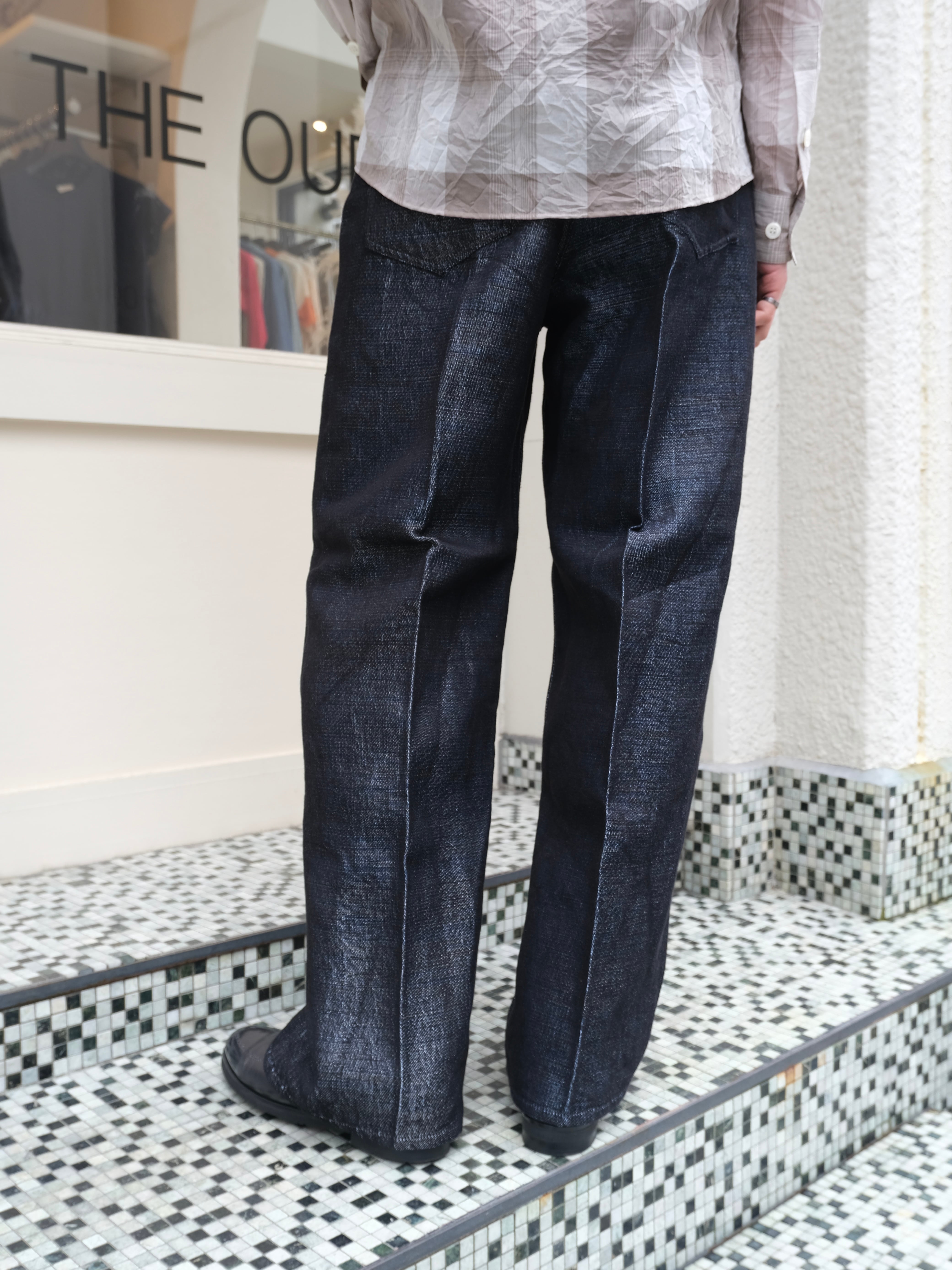 DAIRIKU / Wide Linen Denim Pants 29 デニム DAIRIKU】 Wide Linen Denim Pants | THE OUR