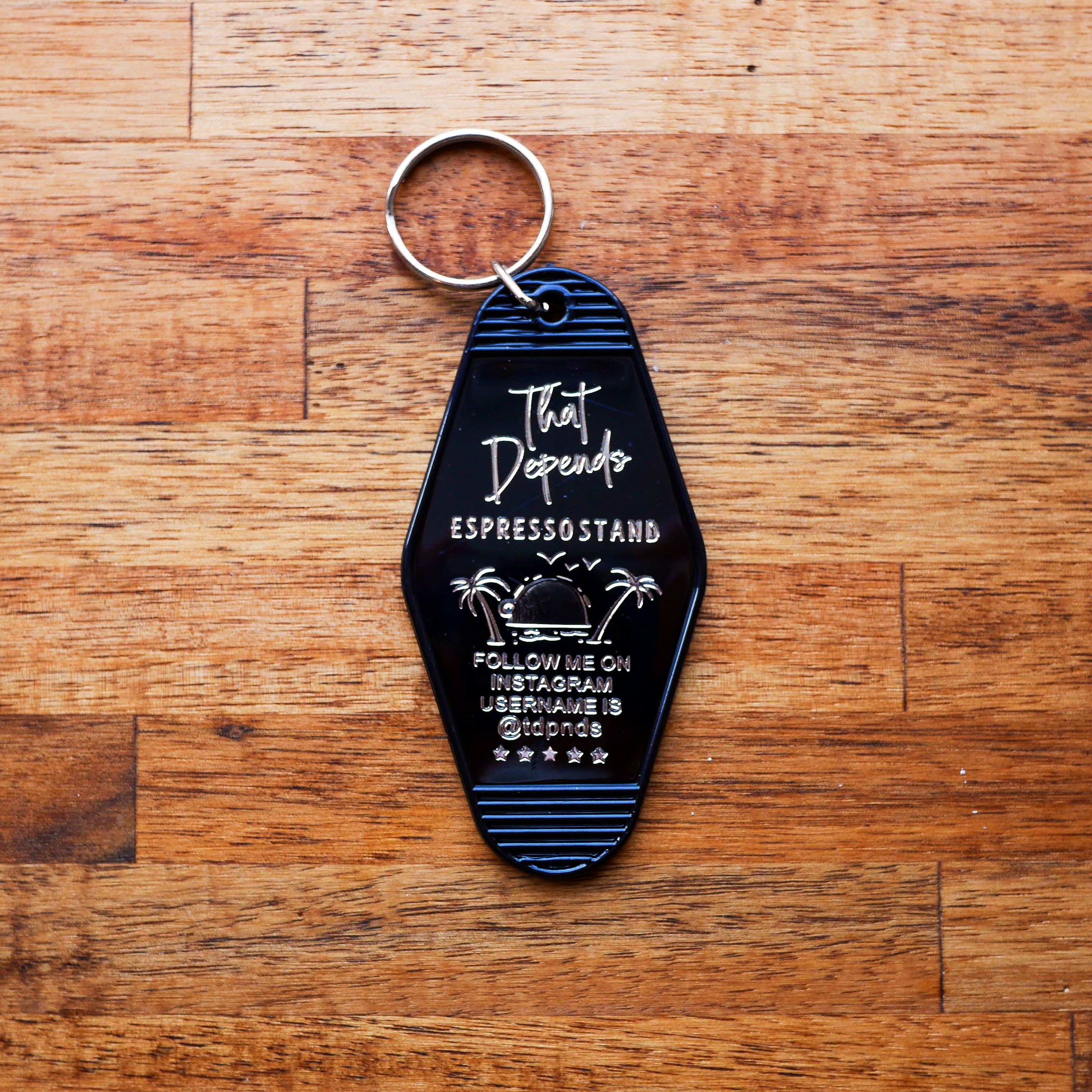 THAT DEPENDSモーテルキー（黒） | Pay ID