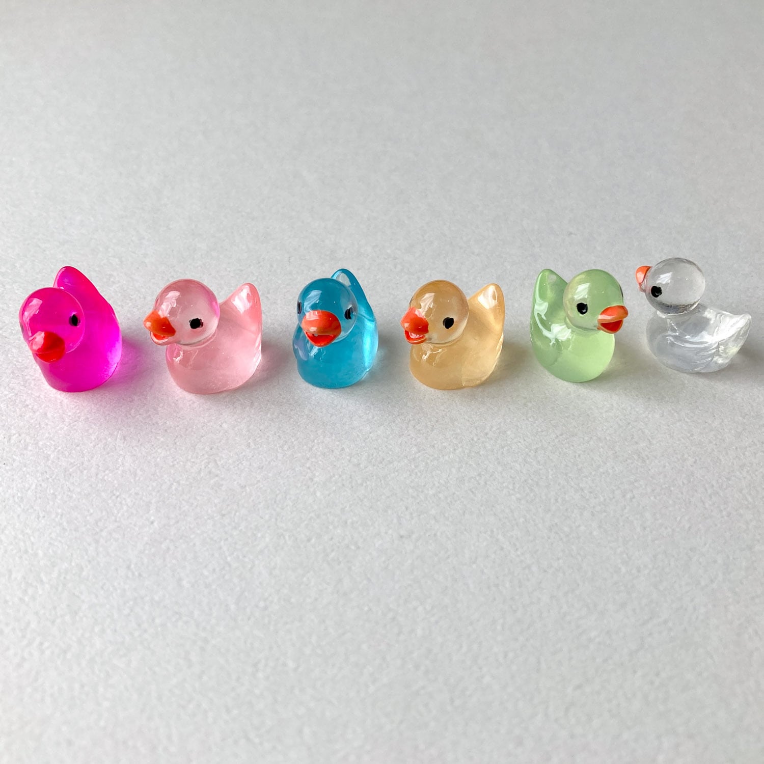 クリアカラーのアヒルパック（2p） | Dua-アクセサリーパーツショップ
