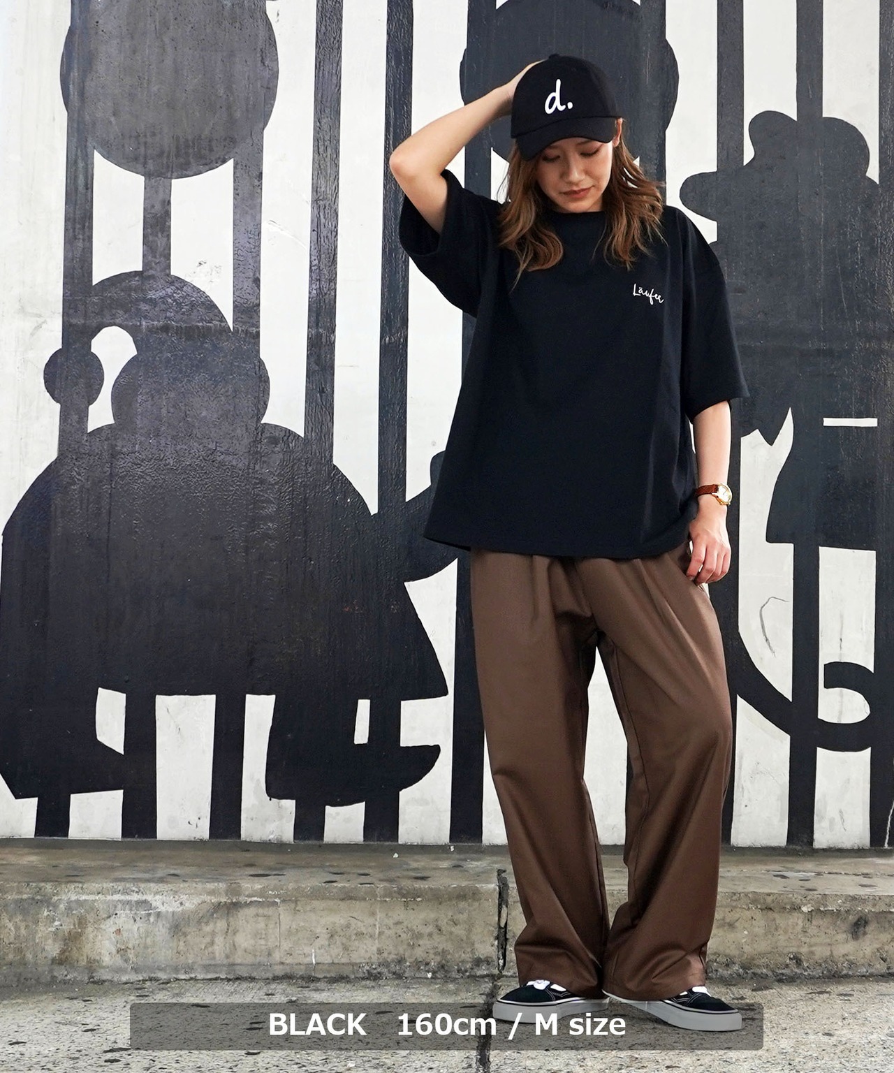 ＼SALE／◆胸ワンポイント刺繍 ルーズTシャツ◆lf-23005cb