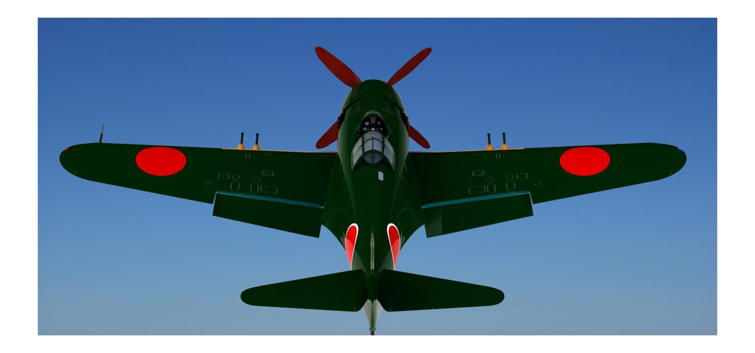 紫電 二一型 紫電改 N1k2 J ３dモデル 3dm Syusaku9