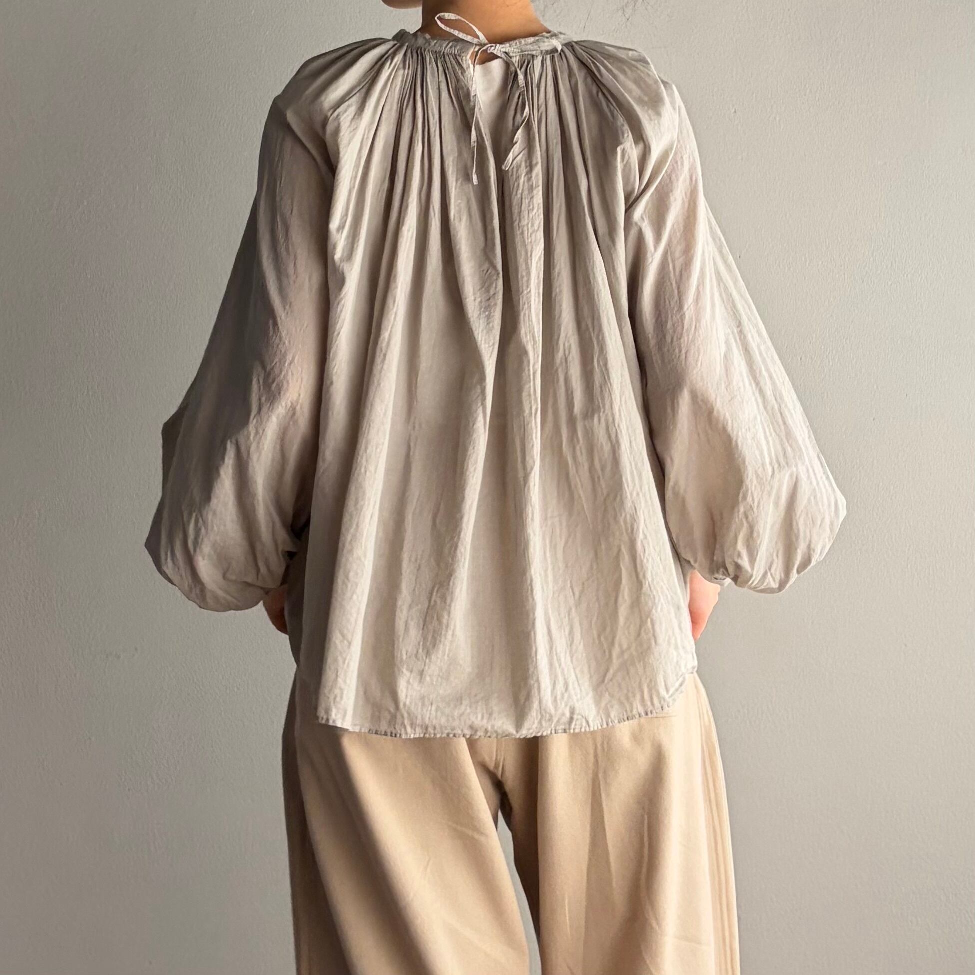 R&D.M.Co- Garment Dye Lawn Gather Smock ガーメントダイ ローン