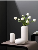 一輪挿し 花瓶 フラワーベース 3個セット 北欧 おしゃれ ギフト インテリア 白 ホワイト 可愛い 韓国 母の日 セラミック 陶器 造花 ドライフラワー シンプル