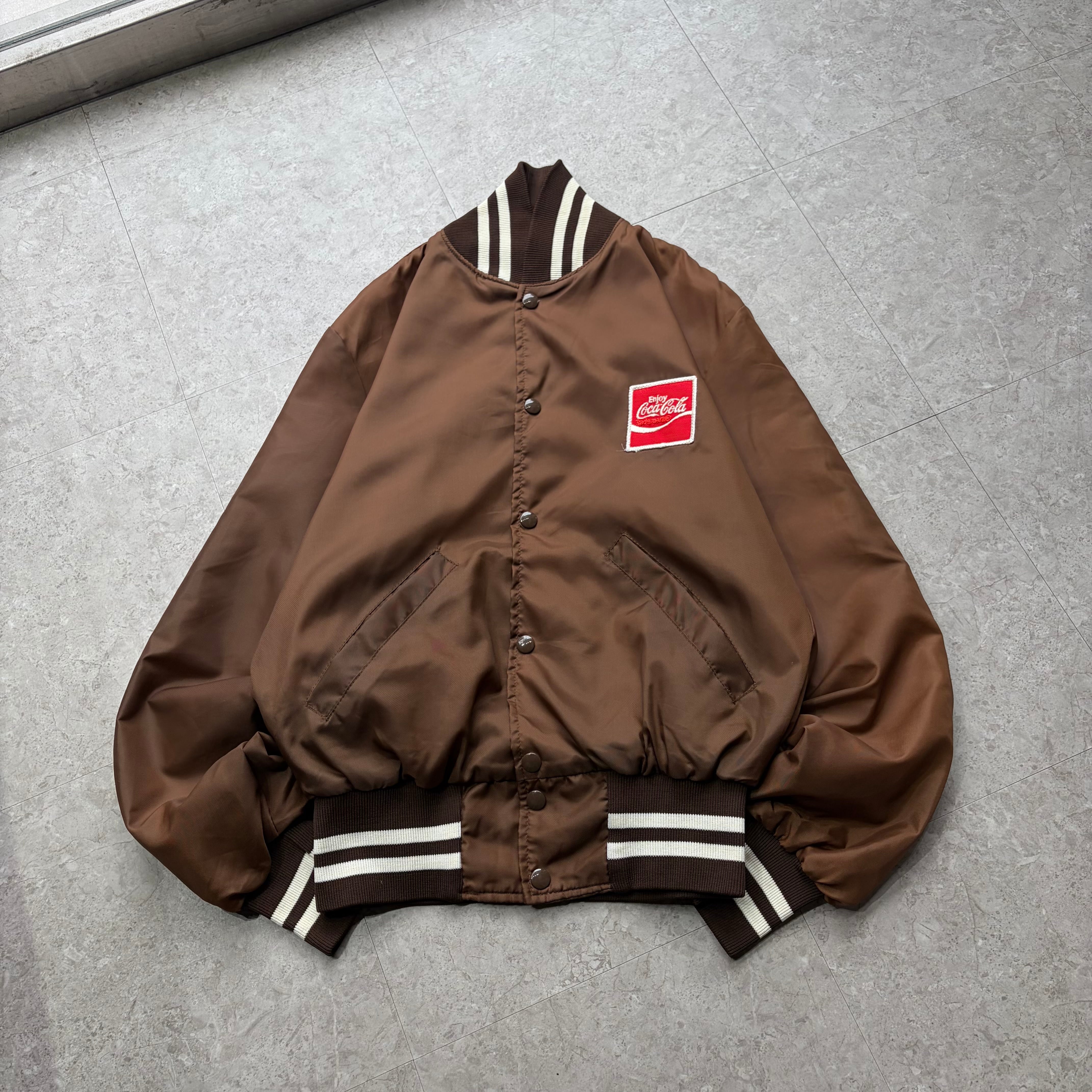 80s "CocaCola" nylon stadium jacket【仙台店】