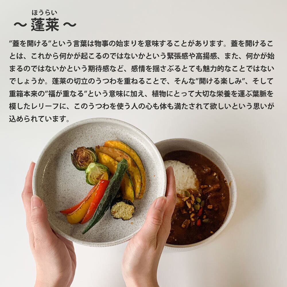 ROOTS 蓬莱 スタックボウル・プレートセット 16.0cm 美濃焼 日本製