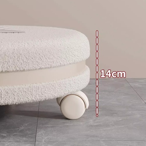 モダンデザイン アート家具 彫刻的フォルム 丸型チェア シリンダーバック 個性派インテリア コンパクトサイズ ロータイプチェア キャスター付き 移動可能家具 空間映え オブジェ家具