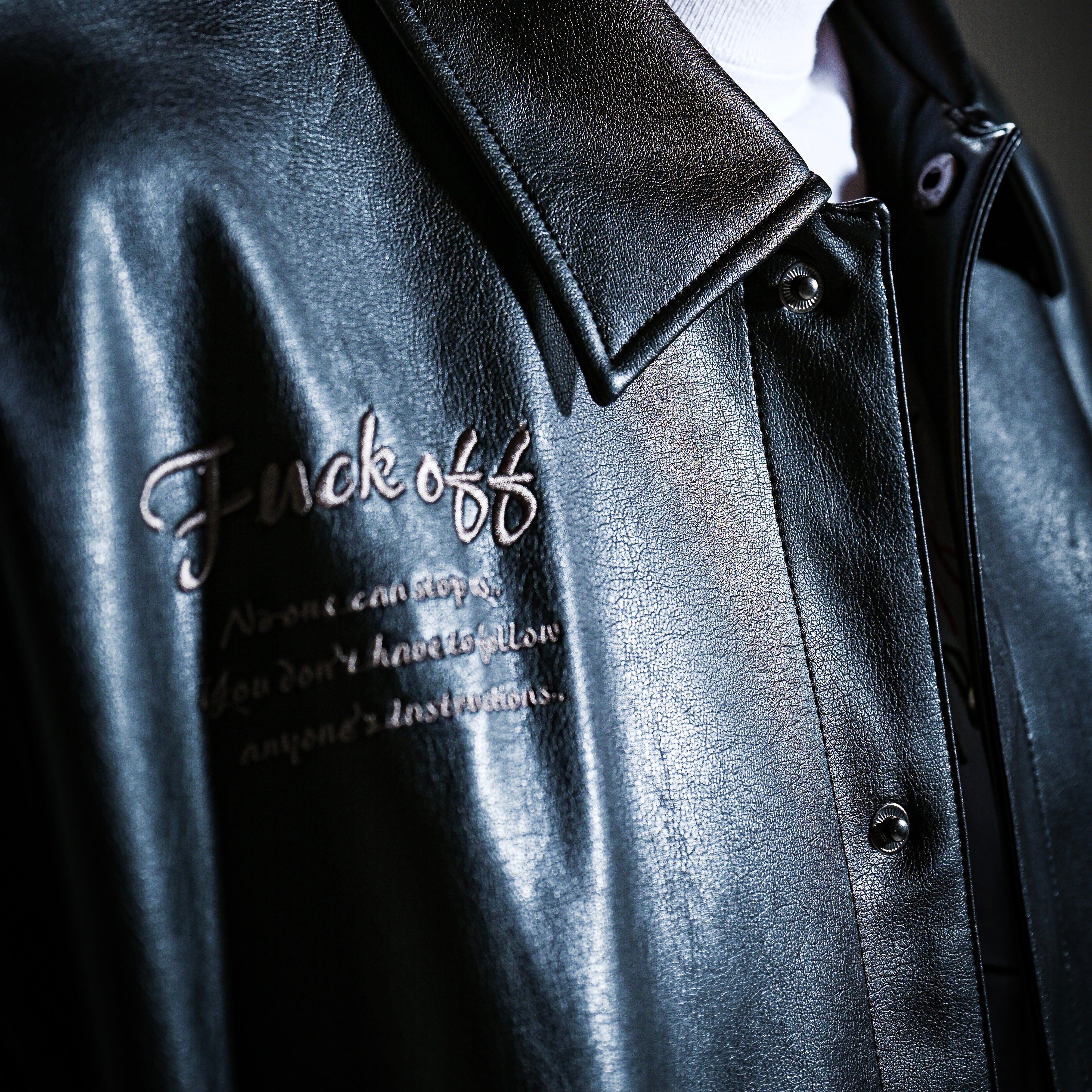 BADASS LEATHER STADIUM JUMPER | DALL