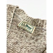 80s L.L.Bean WOOL KNIT VEST Size L程