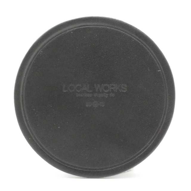 LOCAL WORKS　レザーコースター　栃木レザー　011CD　”クラシコレザー”使用　LocalWorks　経年変化　クリックポスト発送