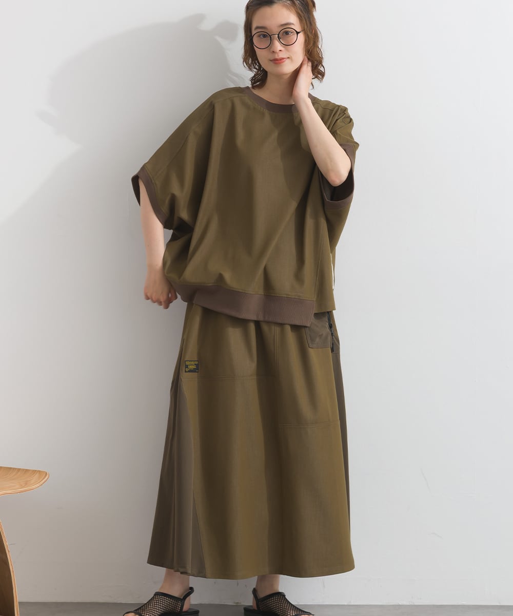 J262002 【接触冷感シリーズ】 2WAYロゴプルオーバー / Cooling 2-Way