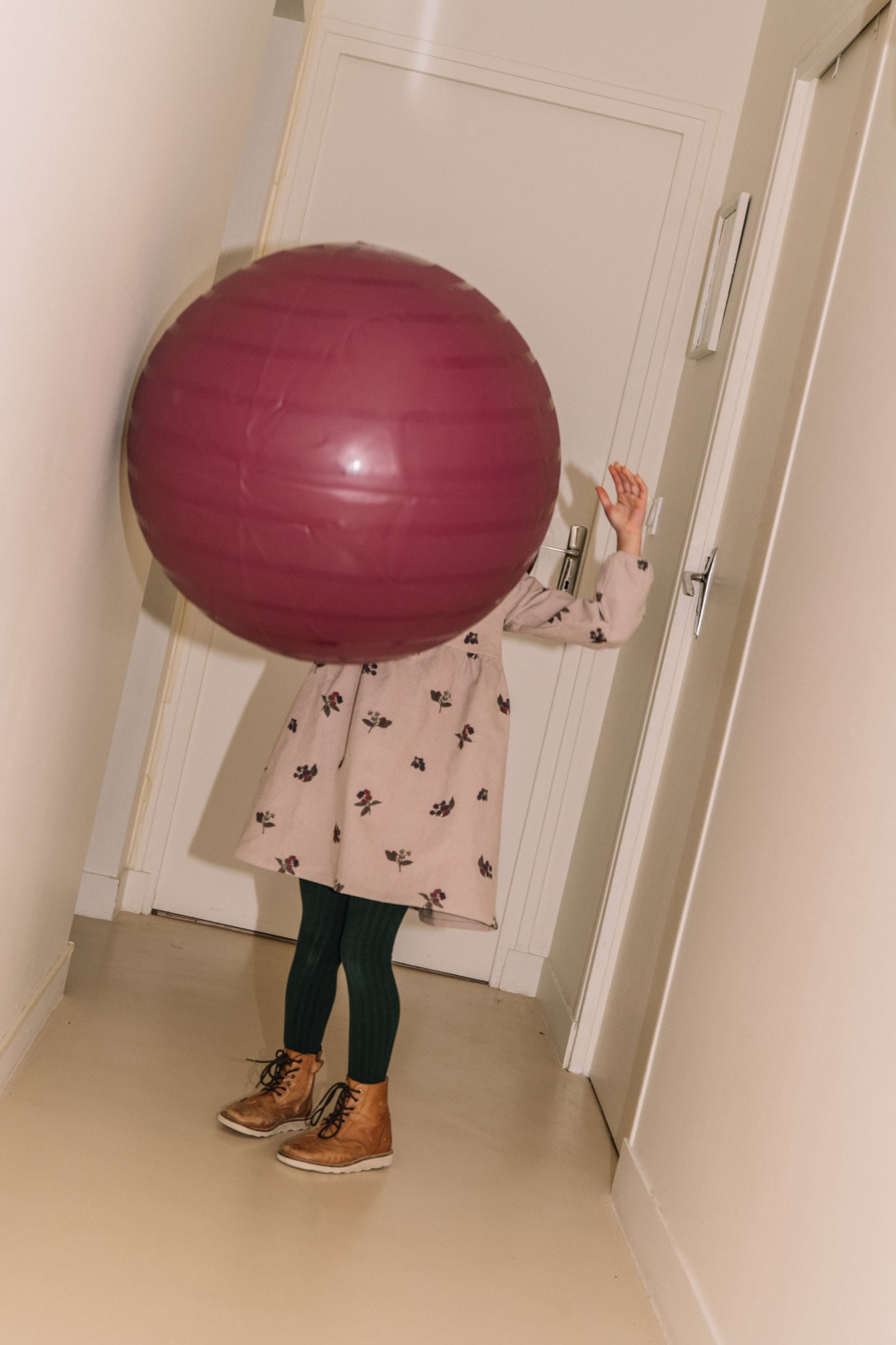 VERMONT DRESS LIGHT MAUVE / BLACKBERRIES (24M)【STUDIO BOHEME