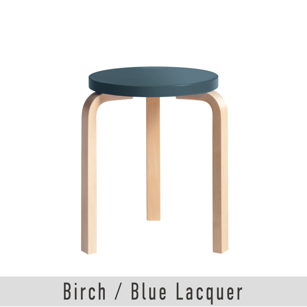 スツール 60 / ブルー ラッカー / Stool 60 / blue lacquer / 3本脚