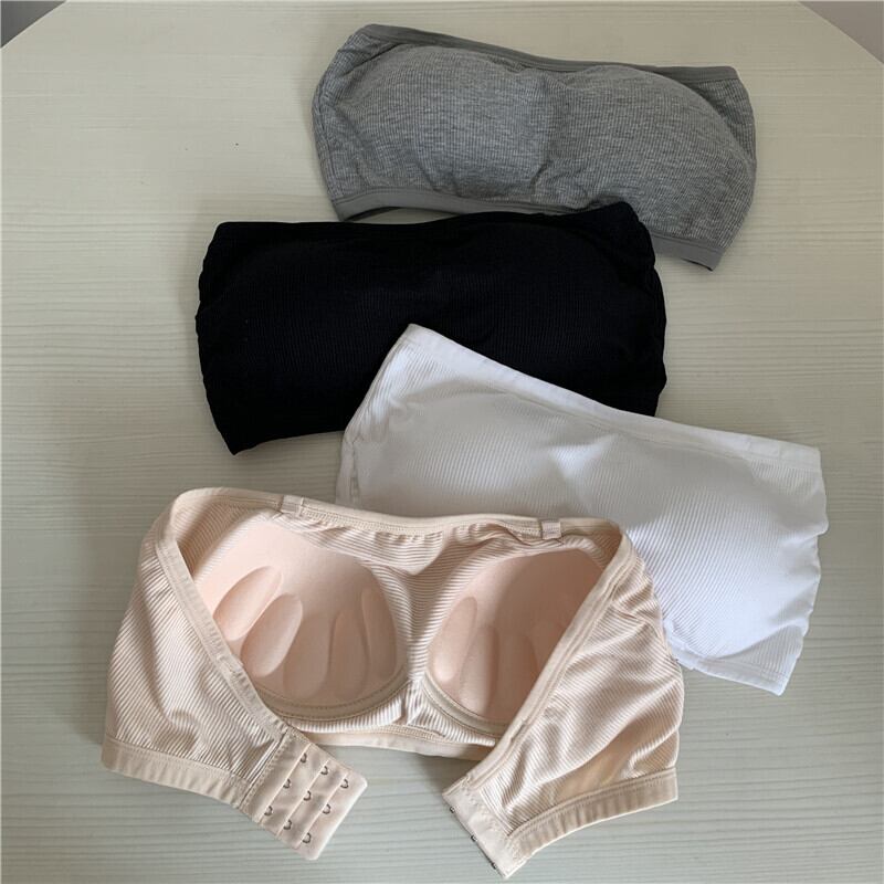 ストラップレストップス サマーレッド薄手ブラ バック 夏物 YY-ファッション53182316175