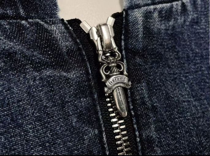 CHROME HEARTS クロムハーツ ハーフジップ デニム アノラックパーカー