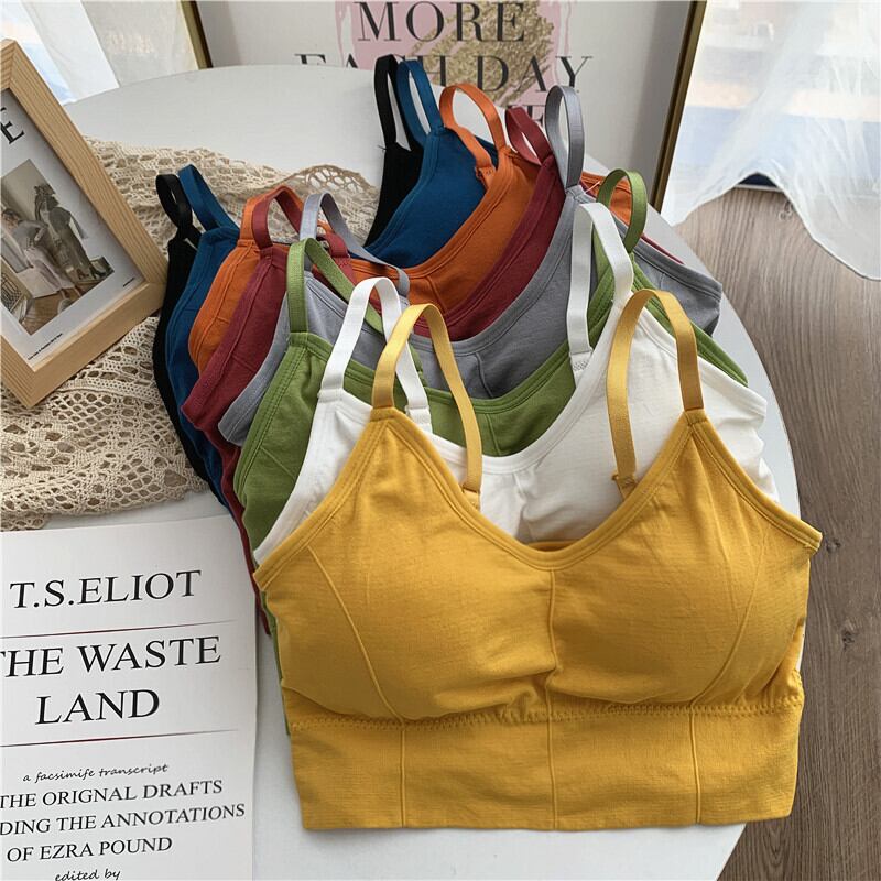 ベストの女性用ボトミングサマーウェア、2020年の新しい美しいバックチューブトップ下着、故障防止、ラップされた胸、スチールリングブラなし YY-ファッション45535014550