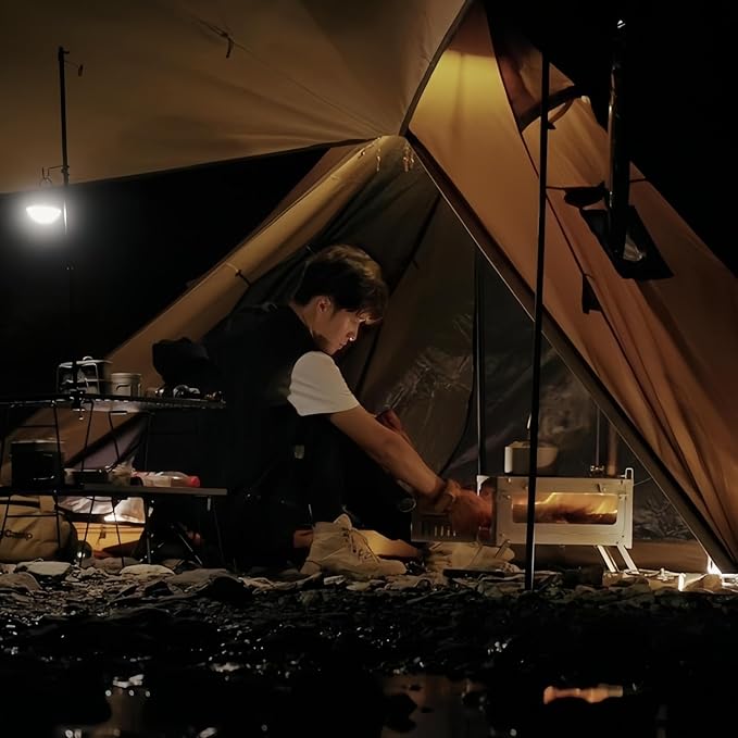 COOK'N'ESCAPE 薪ストーブ チタン製 折り畳み式 10点セット 超軽量