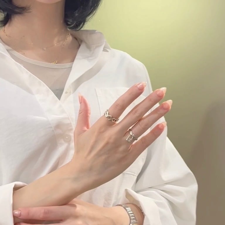 TIFFANY&CO.】【13号】2819 ティファニー XOXO ラブキスリング