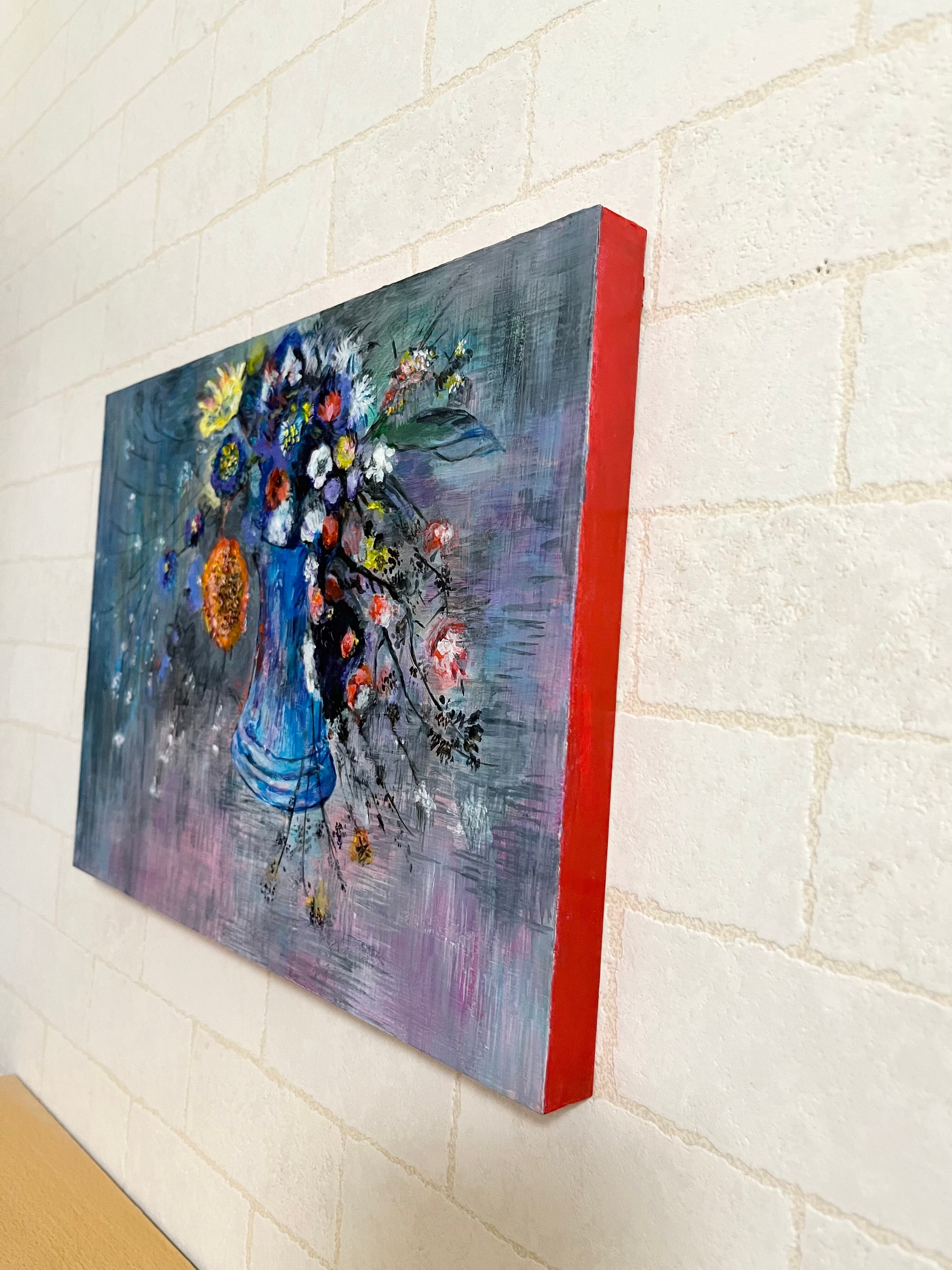 ルドン模写 花瓶の花 癒しのパステル画 癒しの花々… ルドンの花の