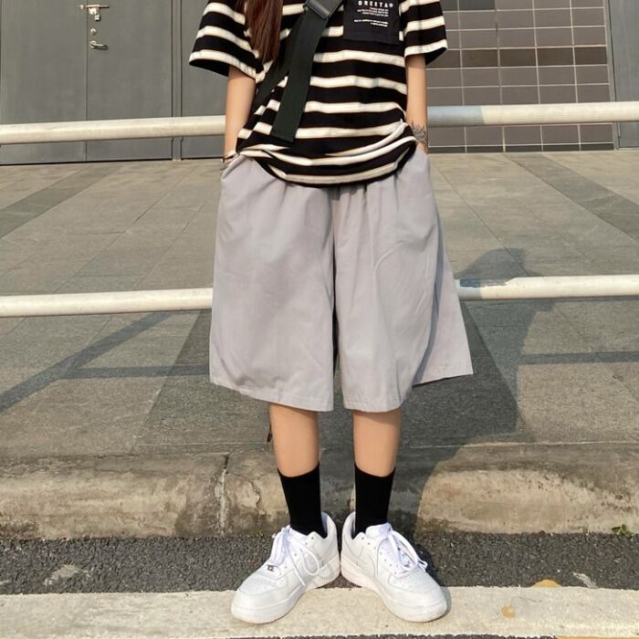 スタイルカジュアルパンツ サマールーズソリッド カラーショーツ レディース かわいい 夏物 ブルマー ソリッドカラー ケッペル61377975733