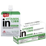 inゼリー マルチビタミン グレープフルーツ味 (180g×6個) 栄養補助ゼリー 10秒チャージ 1日分のビタミン12種類配合 栄養機能食品(ビオチン) 森永製菓