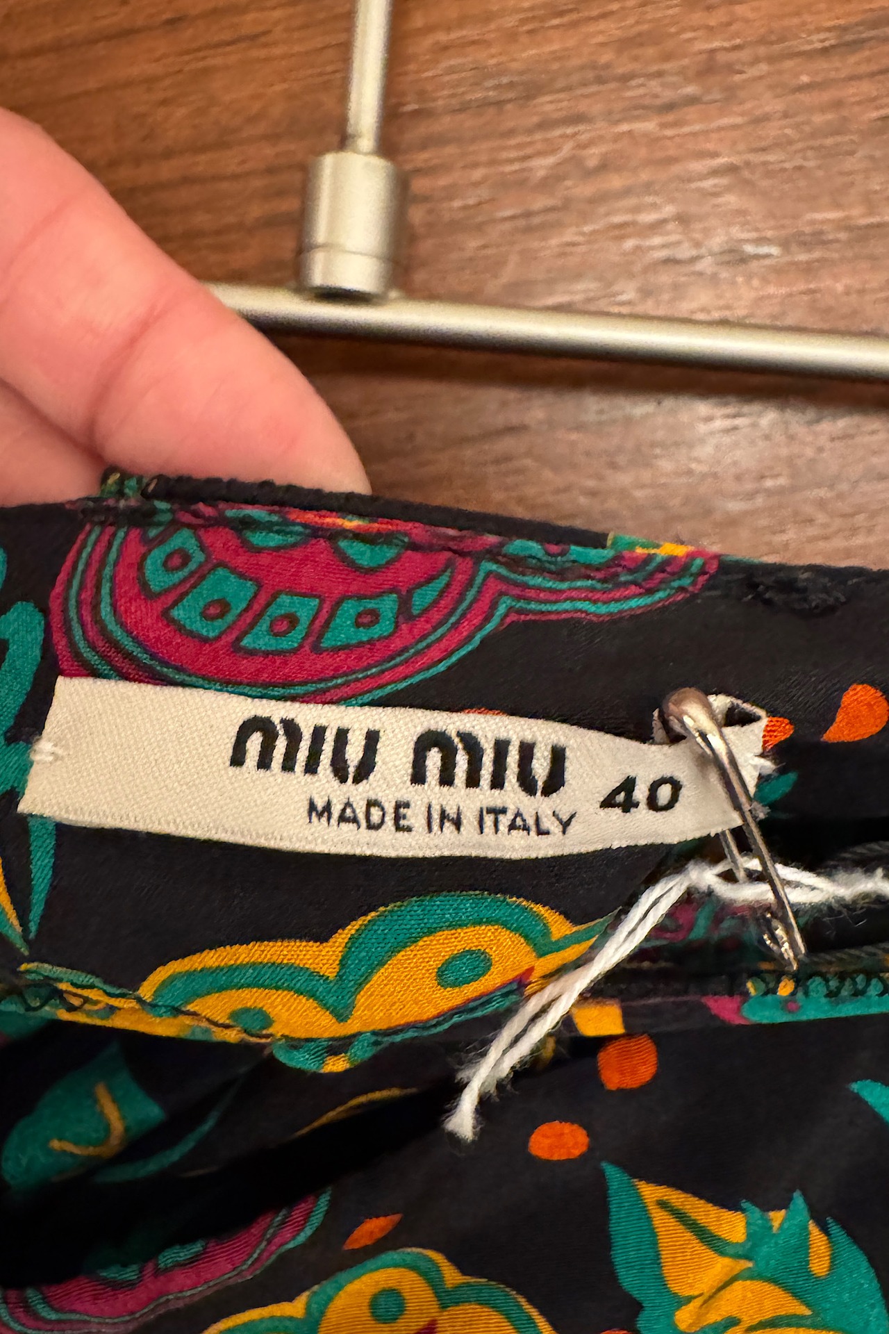 miu miu花柄 ミニスカート