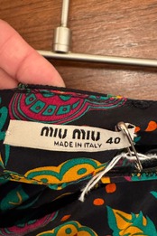 miu miu花柄 ミニスカート