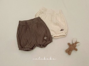 【valu bebe】コットンアイレットジャガードパンツモカ 70〜110cm