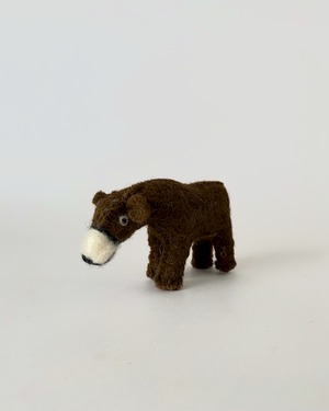 羊毛フェルトのクマ｜Wool Felt Bear