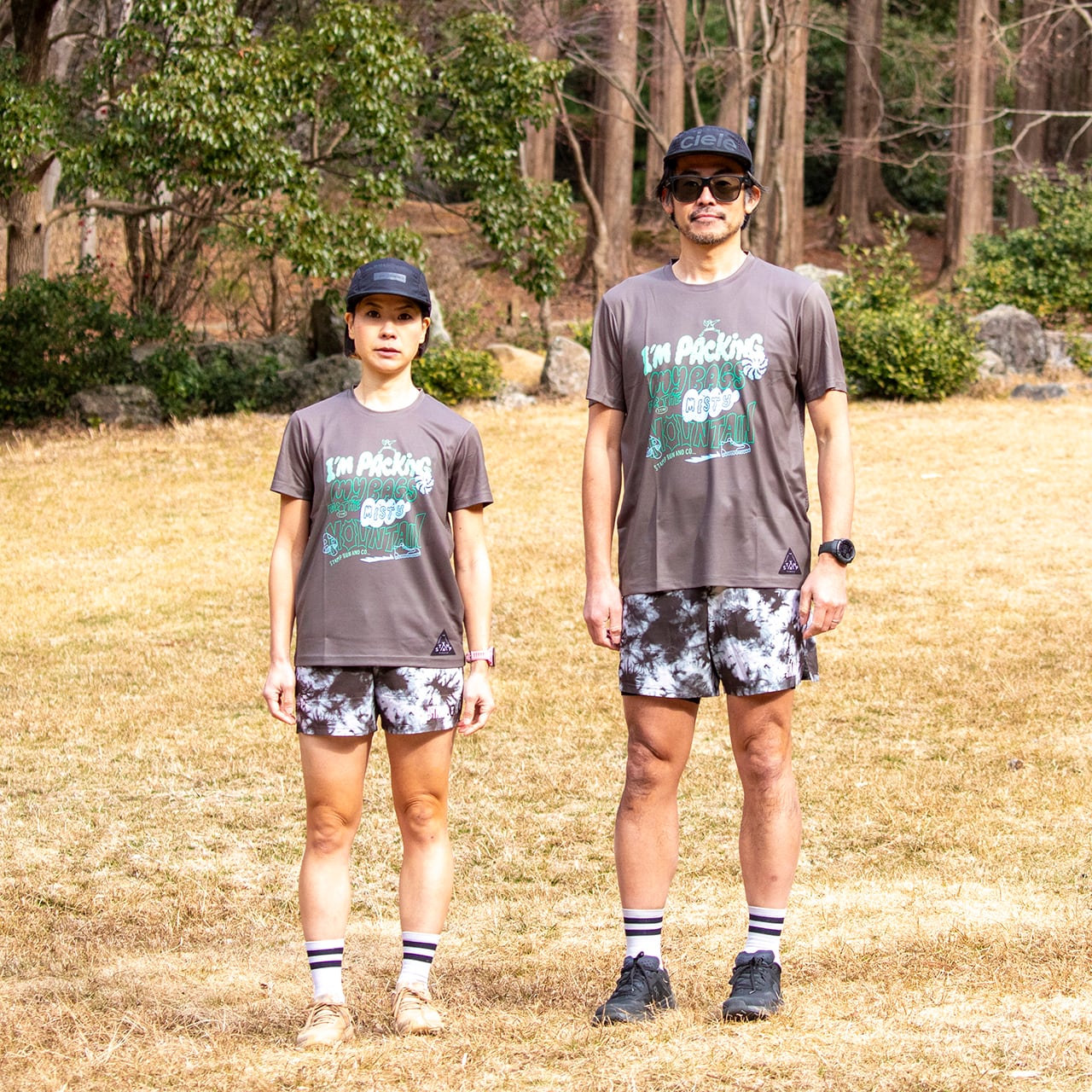 STAMP GRAPHIC RUN TEE (MISTY MOUNTAIN) | STAMP Run&Co