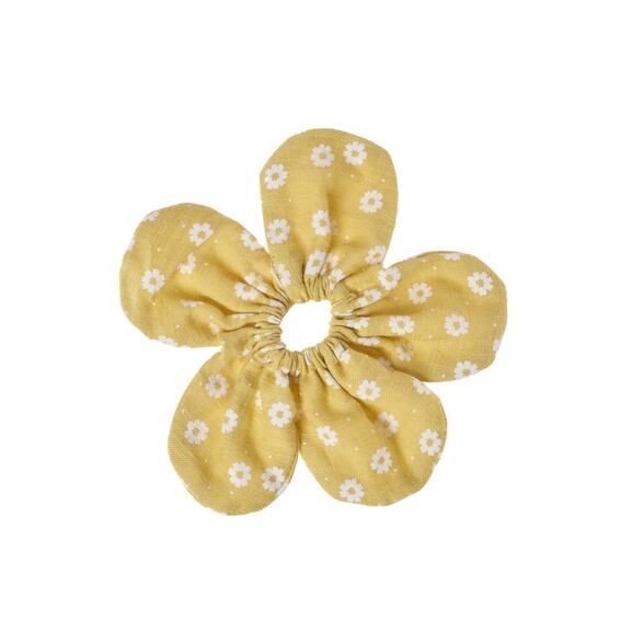 H2528Y:Darling Daisy Daisy Scrunchie-YELLOW