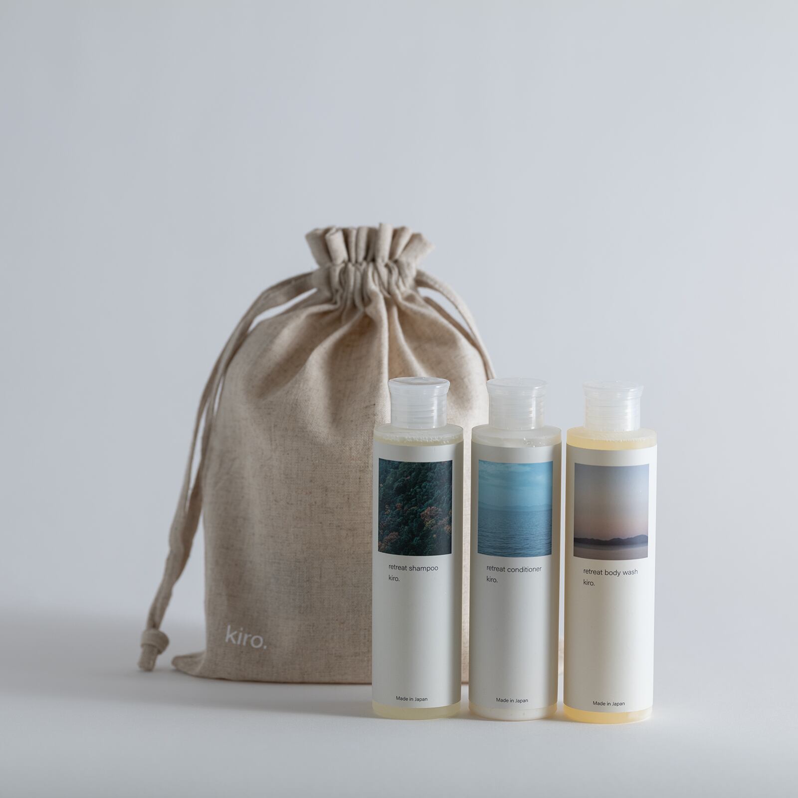 【期間限定】kiro.ヘアケア&ボディウォッシュセット(オリジナルコットンリネンバッグ付き)