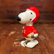 1970s AVIVA スヌーピー MINI WALKER ゼンマイ トイ snoopy アメフト ヴィンテージ