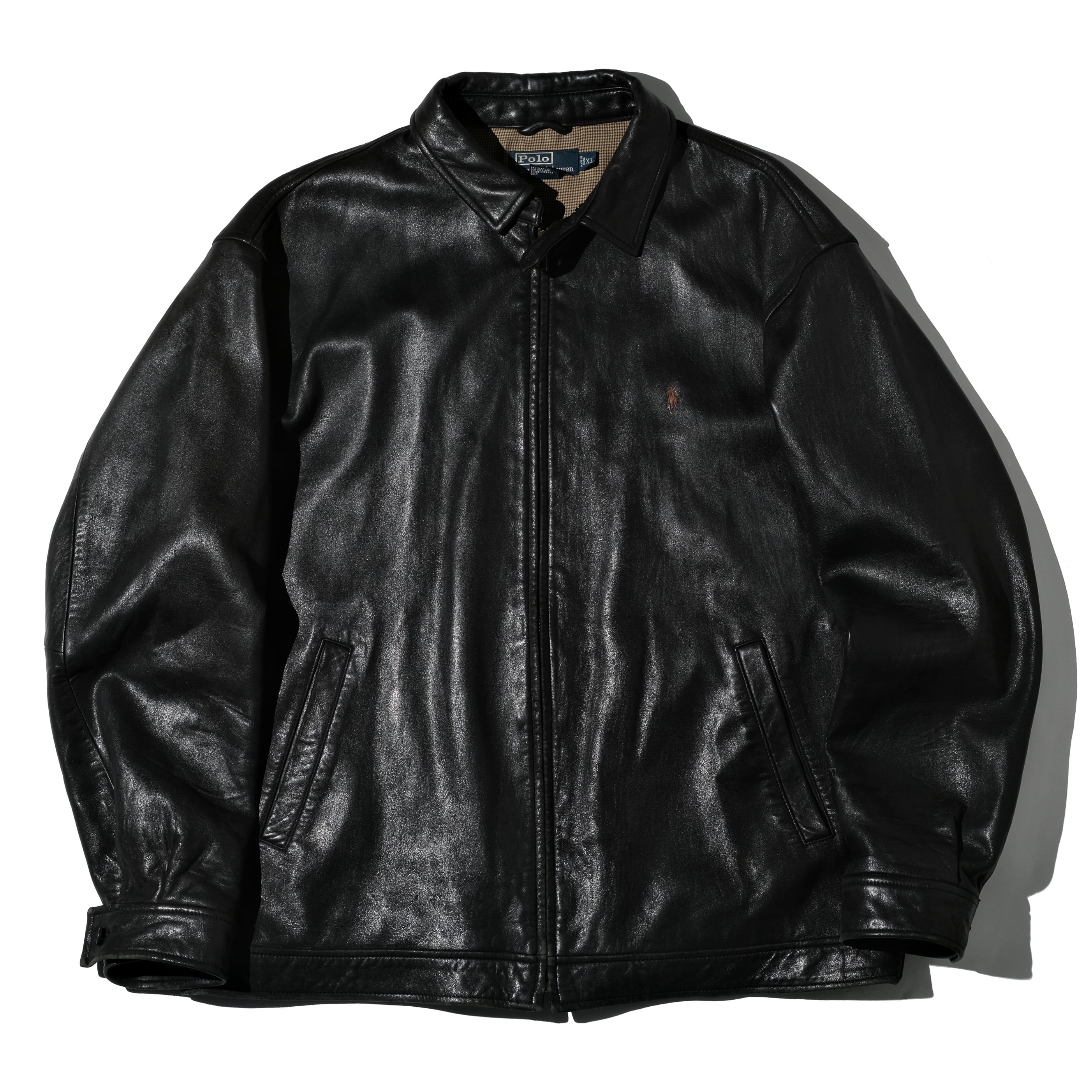 A LEATHER DRIZZLER JACKET