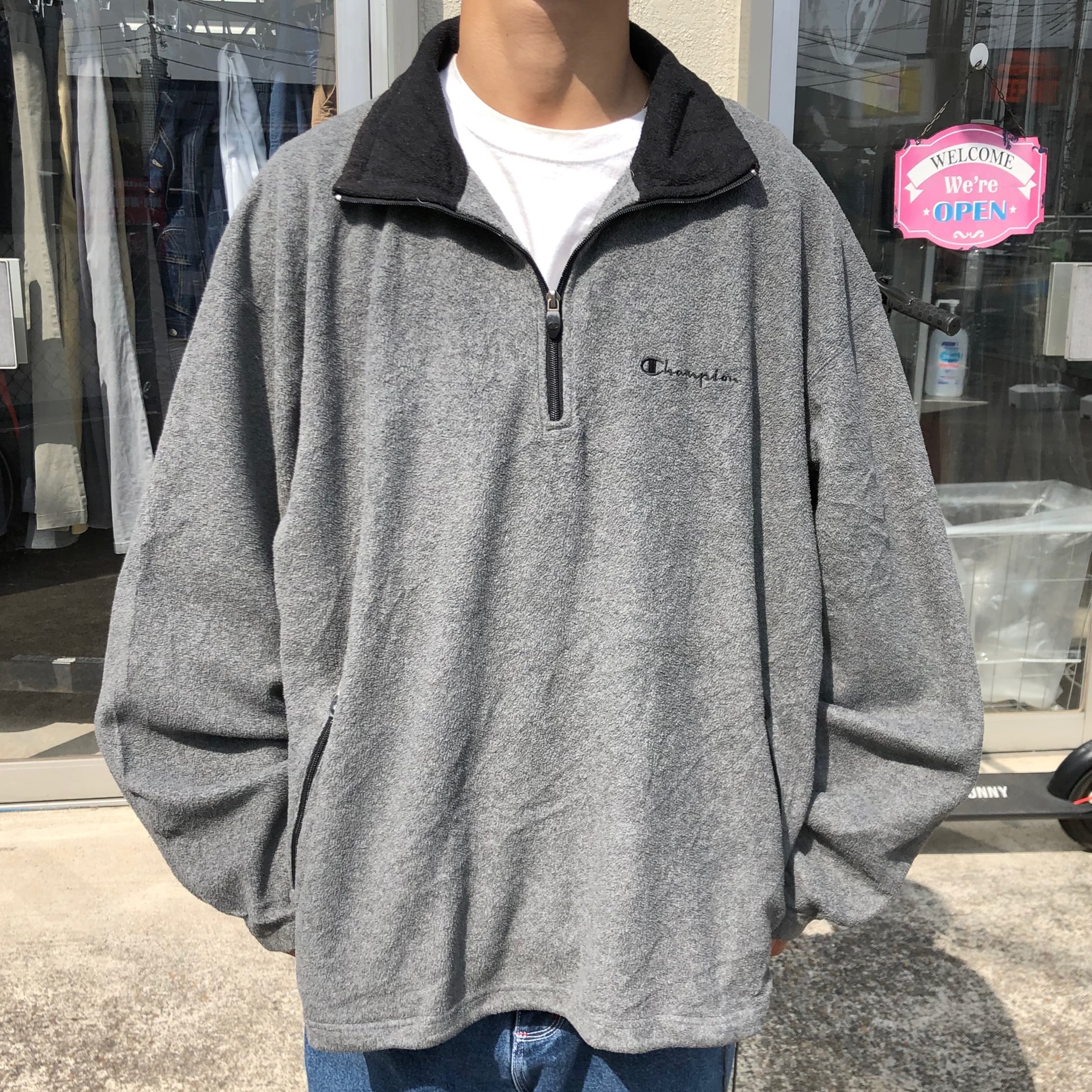 が大特価! Columbia コロンビア フリース ハーフジップ ワンポイント