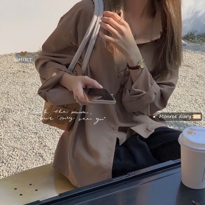 スタイルルーズシャツ スプリングスリムトップス コート ロング 春物 モンロー19613928487