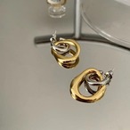 シルバー✖︎ゴールドピアス