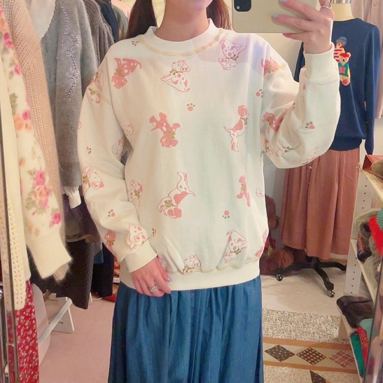 white dog lame sweat