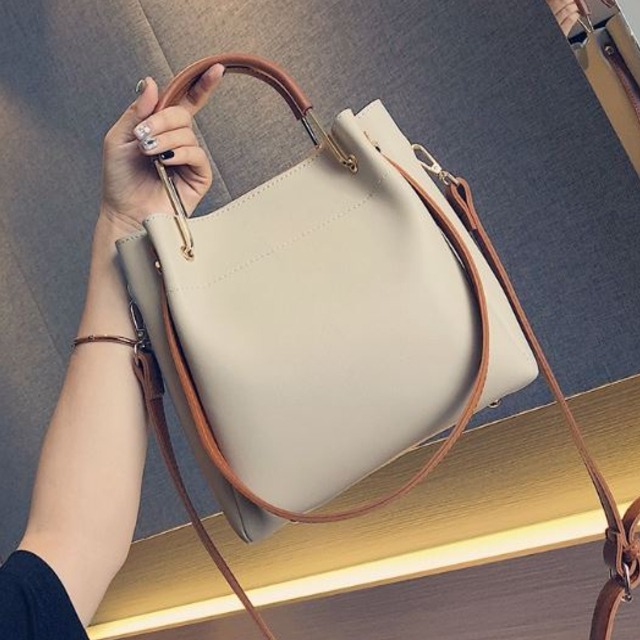 【送料無料】大人シンプル キレイ 3way トートバッグ★4色