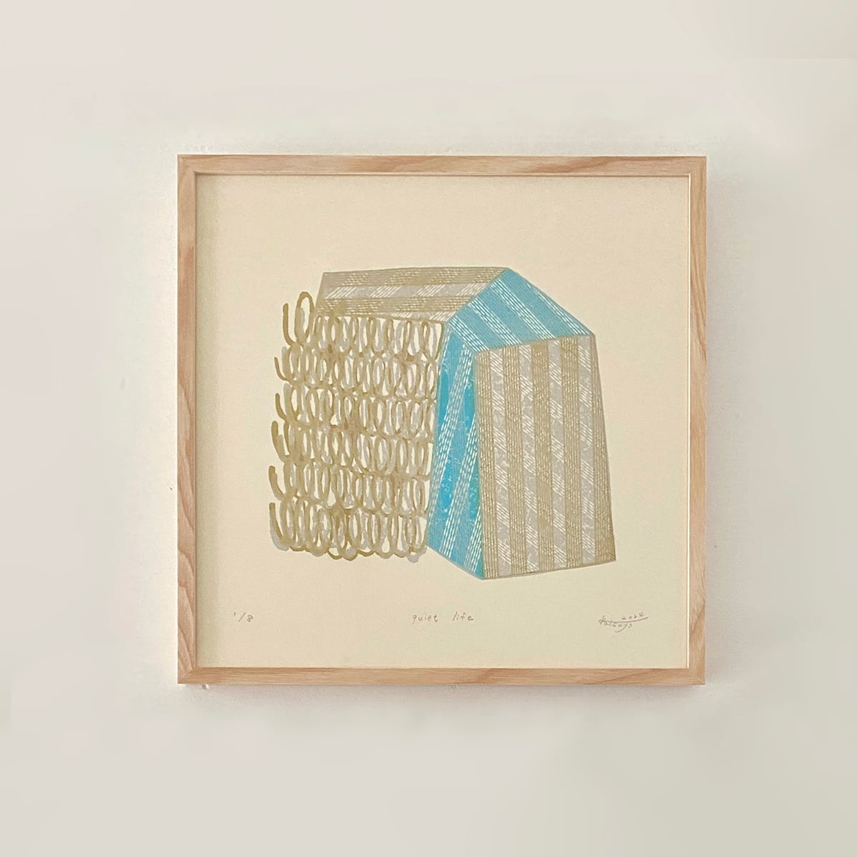 10分だけタイムセール❗️手作り額付き絵画 title「清らかニャンコ」 10分だけタイムセール❗️手作り額付き絵画 title「清らか