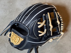 2026年限定モデル BASIC LAB DUAL 87型【Wilson】軟式用グラブ ［Wilson中村氏直伝型付け］Wブラック