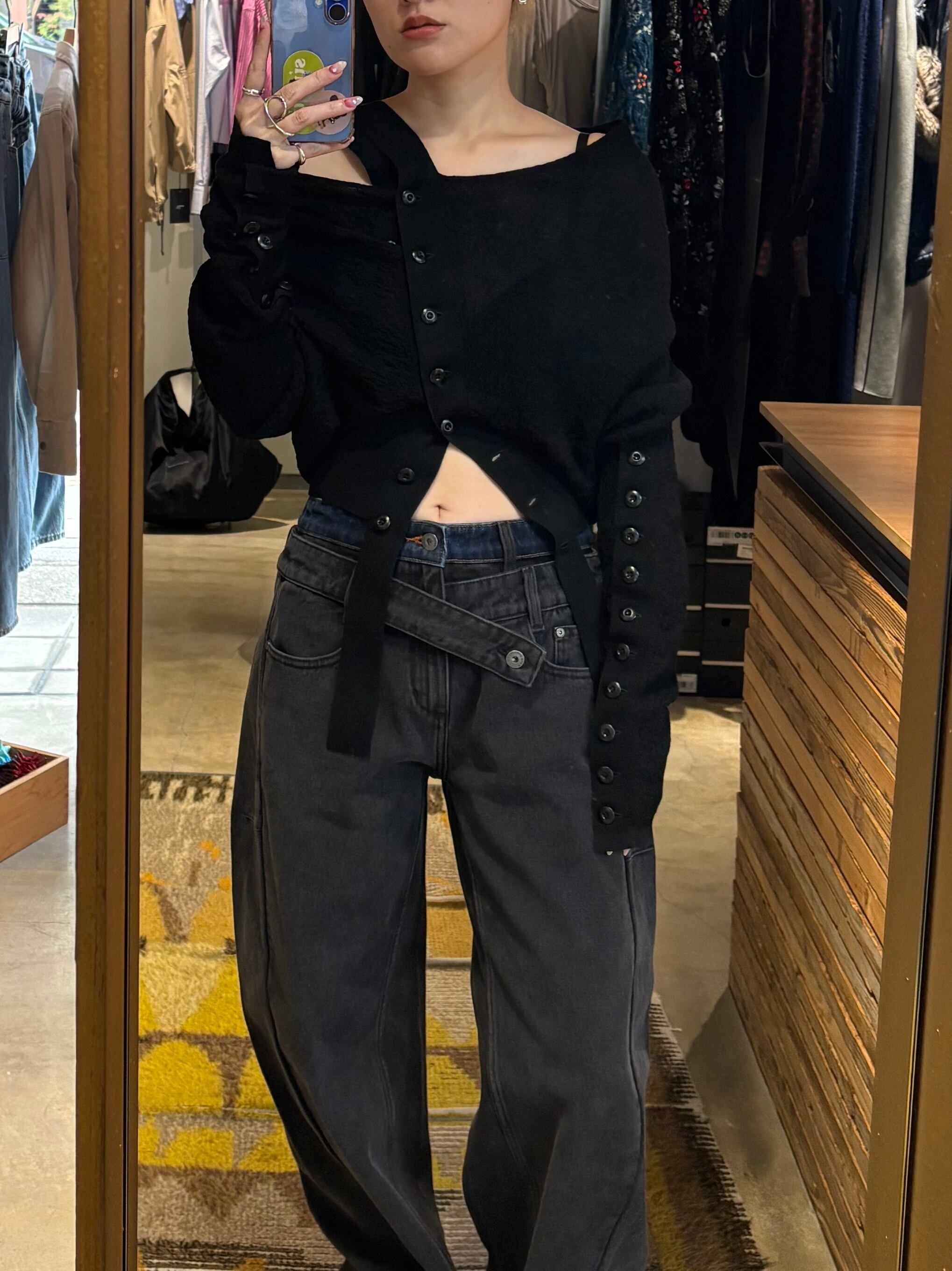 25AW】MUKCYEN ムッシャン / deformed knit cardigan / ニット