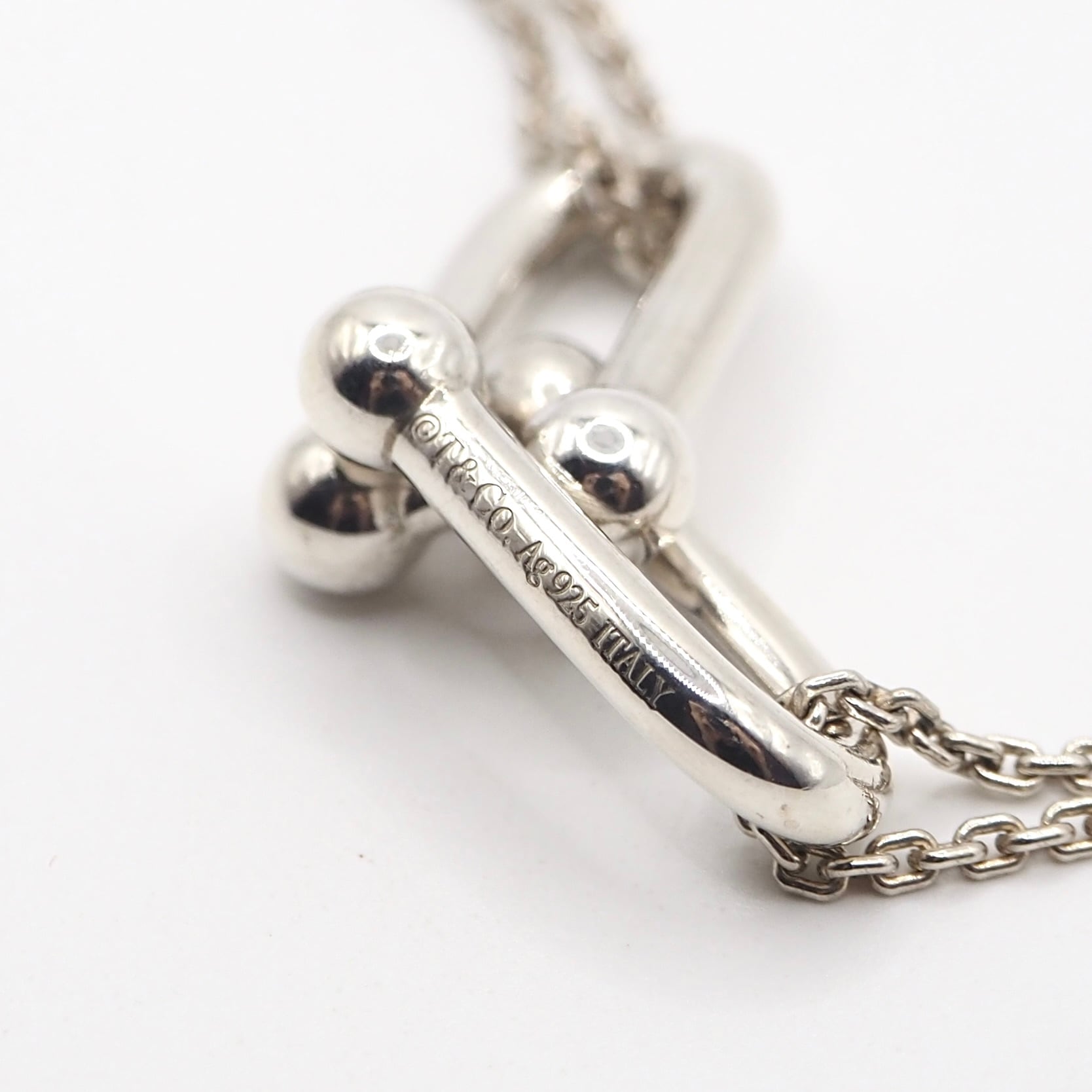 ハードウェア リンク ネックレス Tiffany&Co. ハードウェアダブルリンク ネックレス シルバー925