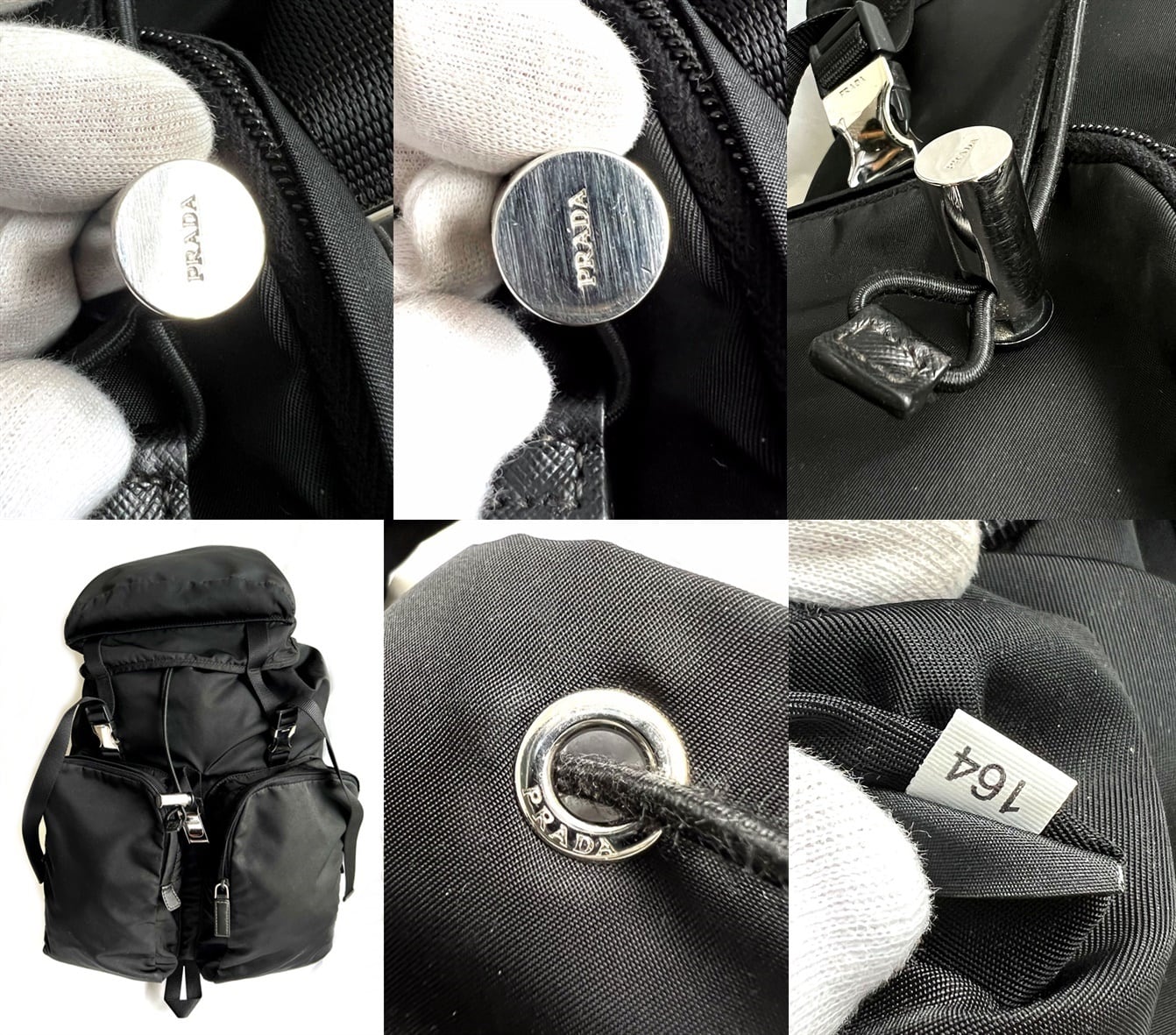PRADA プラダ 2VZ136 バックパック ブラック TESSUTO MONTAGN PRADA プラダ 2VZ136 バックパック ブラック TESSUTO MONTAGN