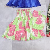 フラダンス 衣装 子供用 まとめ売り 全6点 セット ジュニア キッズ ケイキ 黄緑 青 緑 白 黒 パウスカート ワンピース ドレス モンステラ柄 ハイビスカス柄 花柄 スカート 装飾 レッスン 練習 ピンク系 ブルー系 グリーン系 ブラック系 ホワイト系