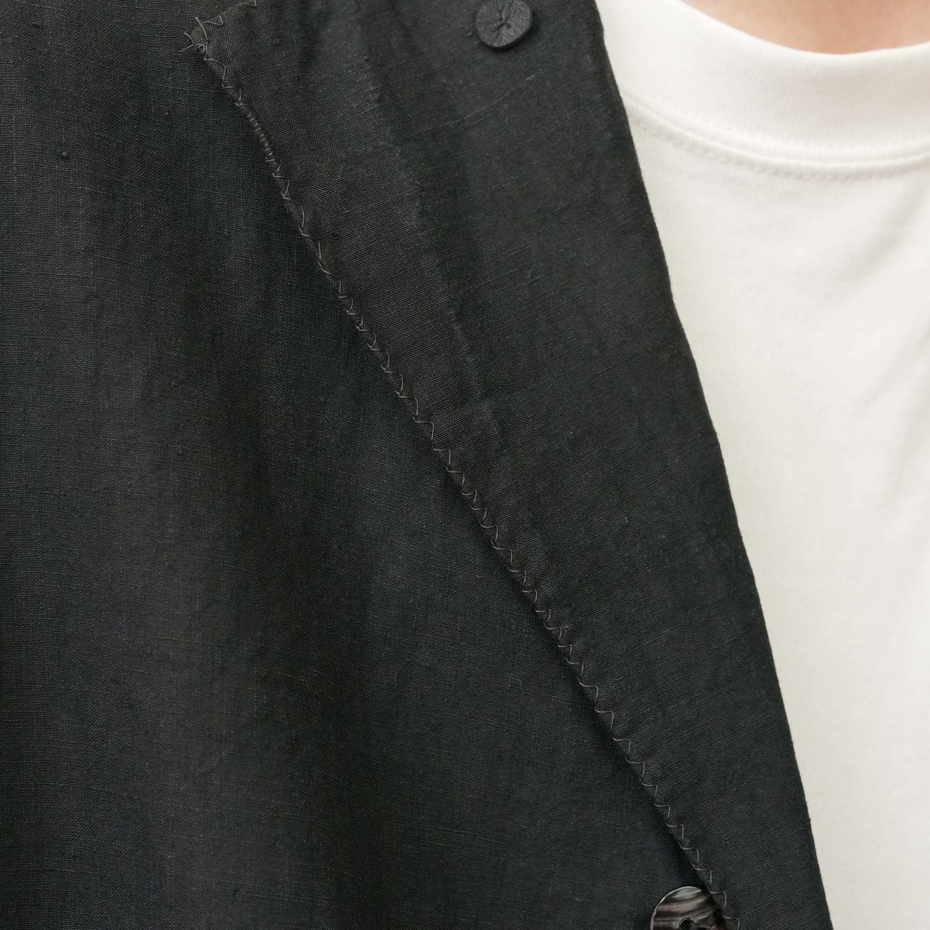MAATEE&SONS 26SS jeffery リネン ブラック Size1 MAATEE&SONS(マーティーアンドサンズ) 26SS 