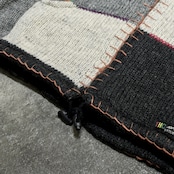 stitch design fleece lining zip up wool jacket