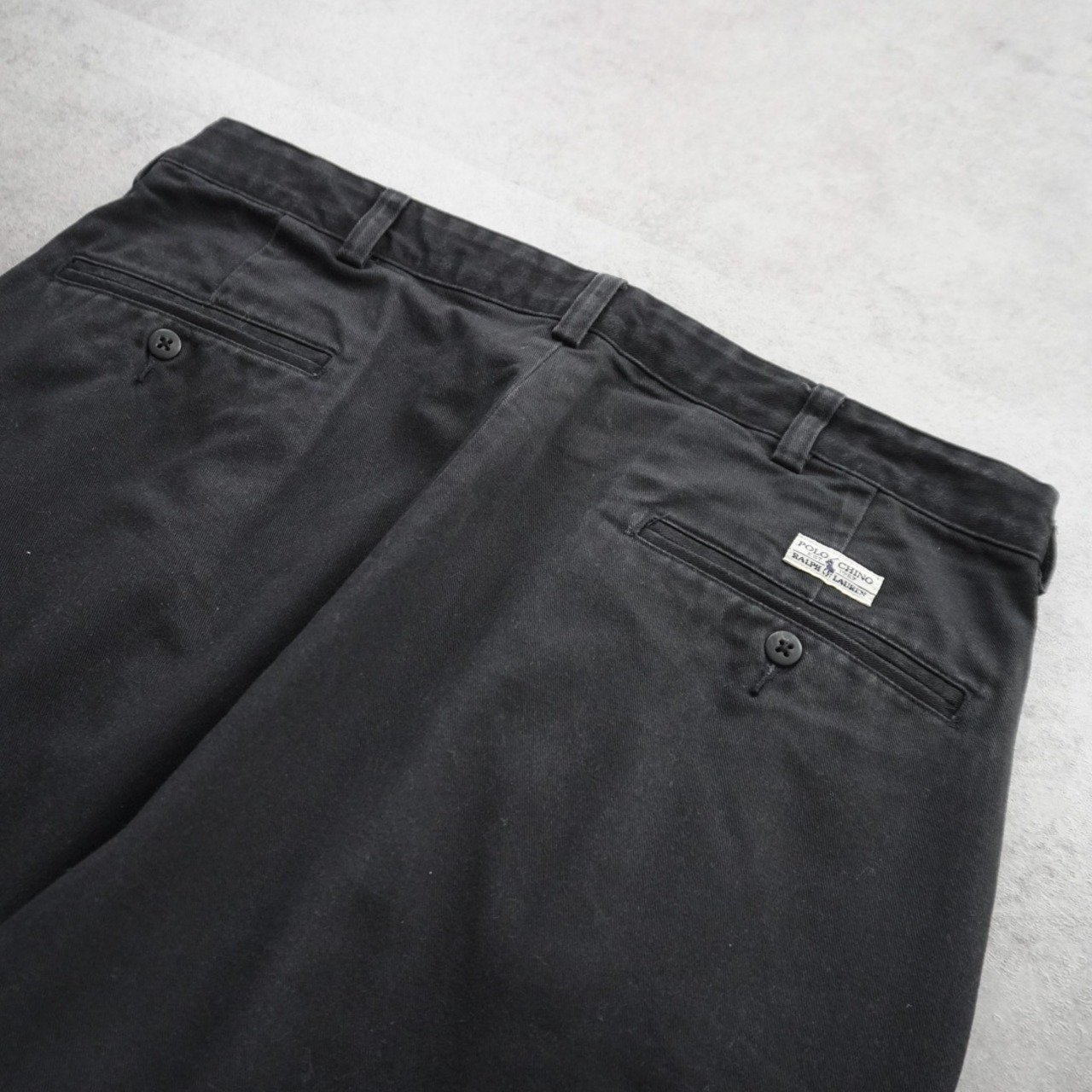 90s Polo by Ralph Lauren POLO CHINO ANDREW black [W33L30] 古着 - 6